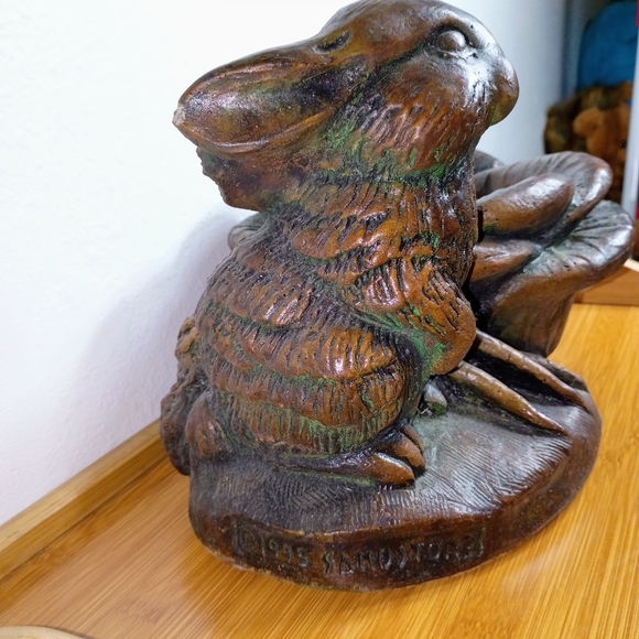 Rustic Brown Rabbit Planter - Picture 3 of 13